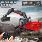 Mould King MK17033 The RC Red Mechanical Excavator  1828PCS - Image 2