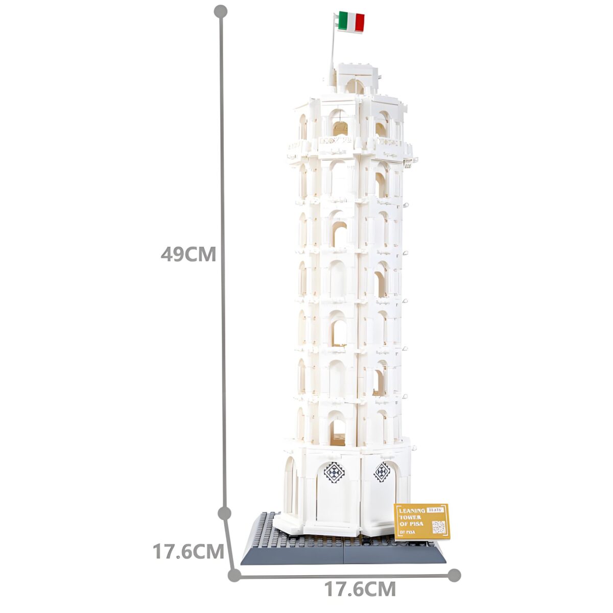 WG5214 The Pisa Of Leaning Tower Minibrick 1392PCS - Image 3