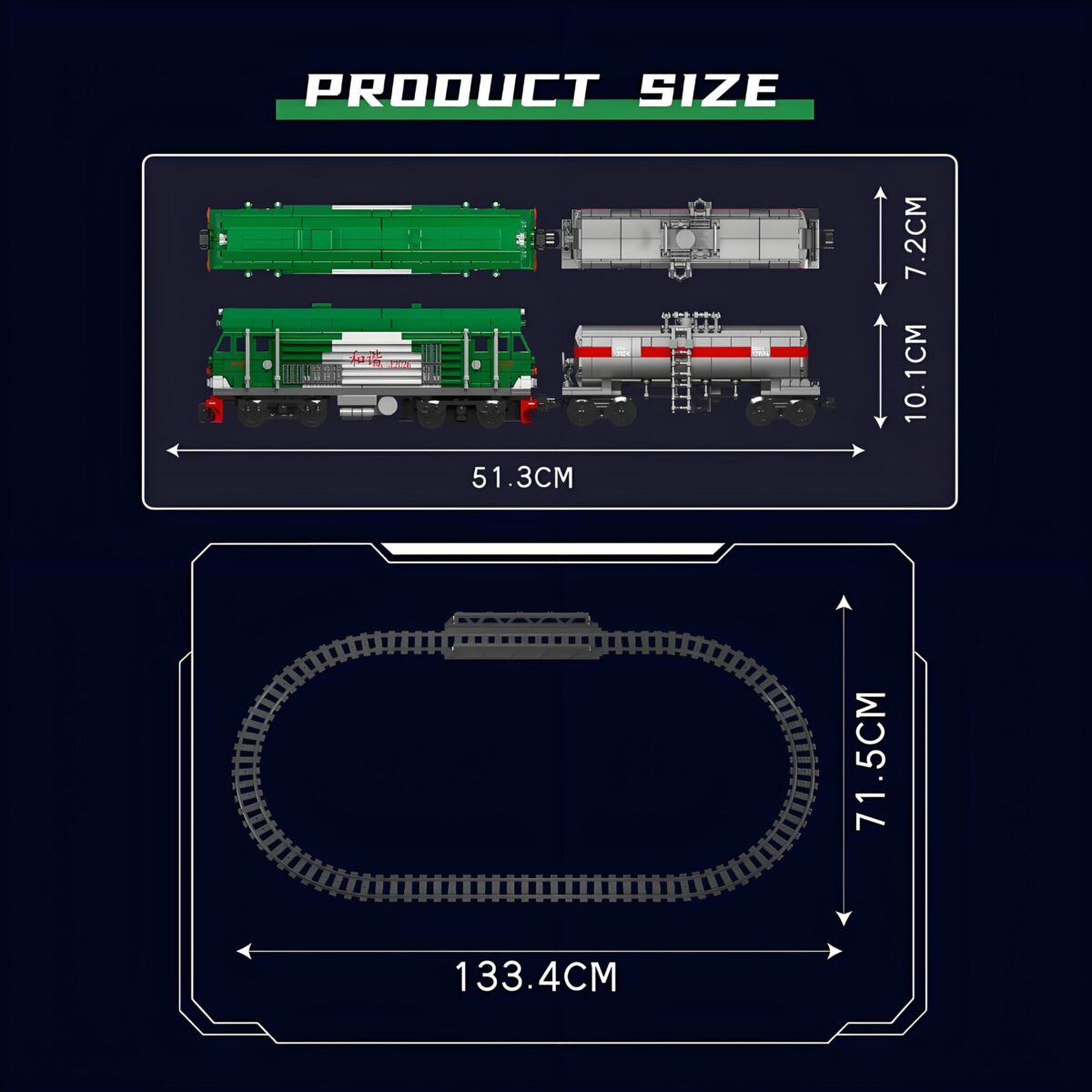 Mould King MK12026 The HXN 3 Diesel Locomotive  1090PCS - Image 5