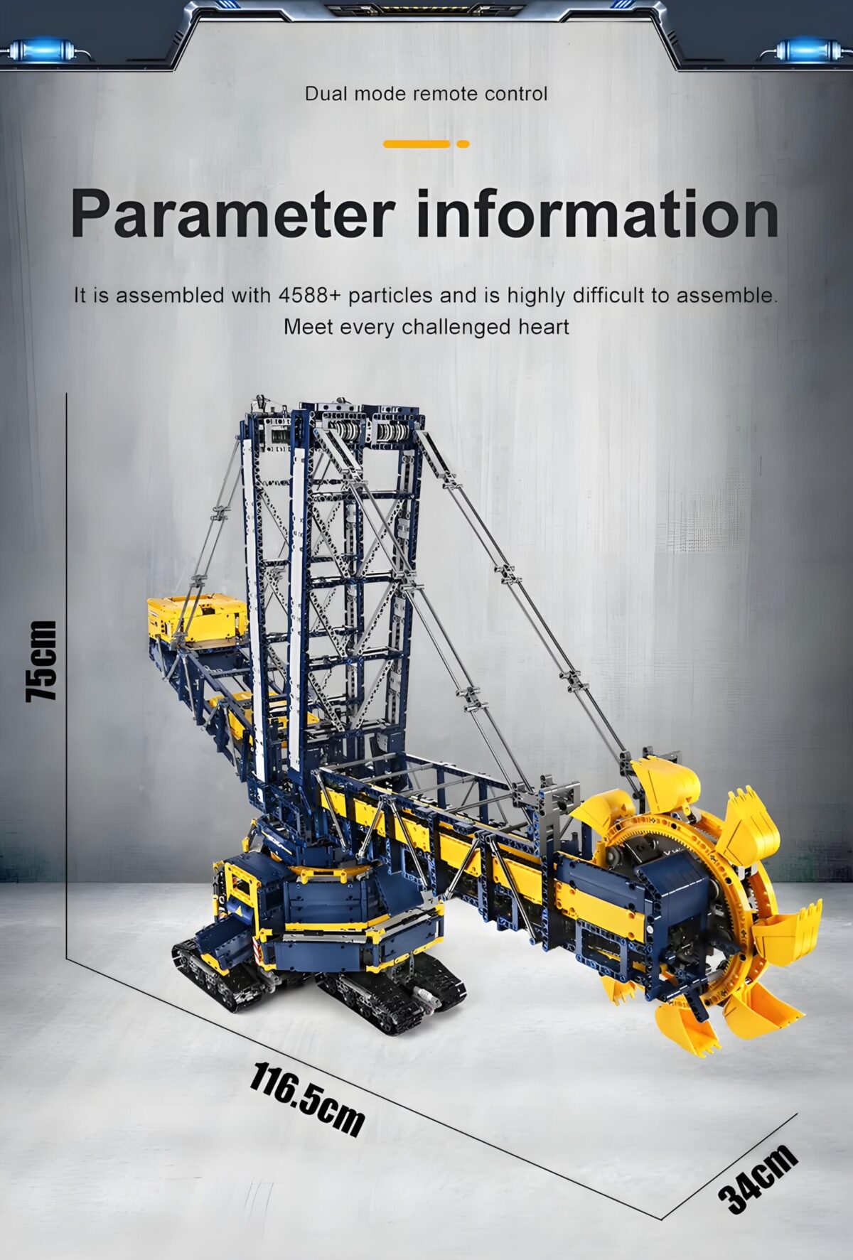 MK17006 The Bucket Wheel Excavator  4588PCS - Image 8