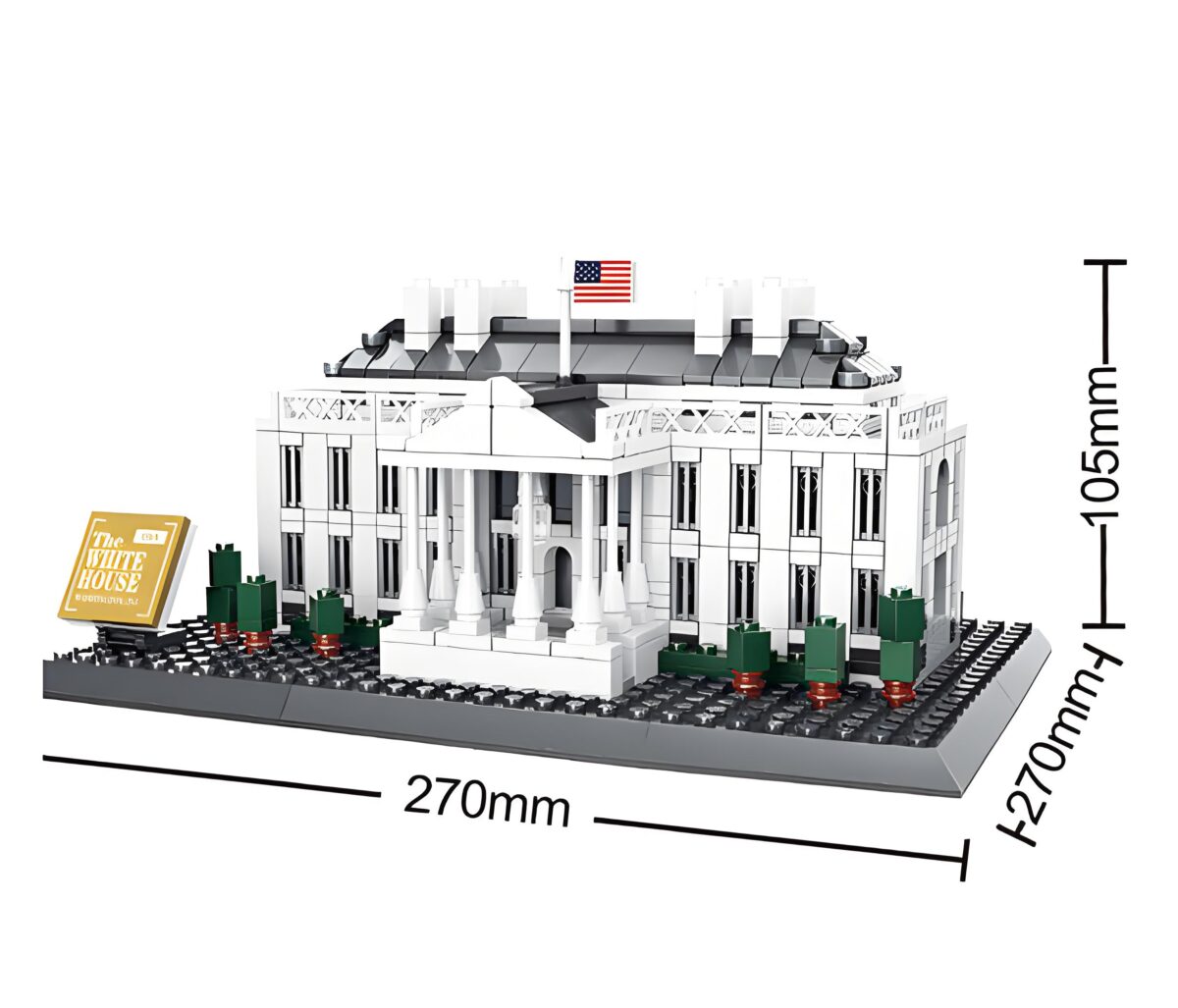 WG4214 The White House Of American Minibrick 778PCS - Image 4