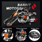 JS 58281 The Bandit Motorcycle  1298PCS - Image 4