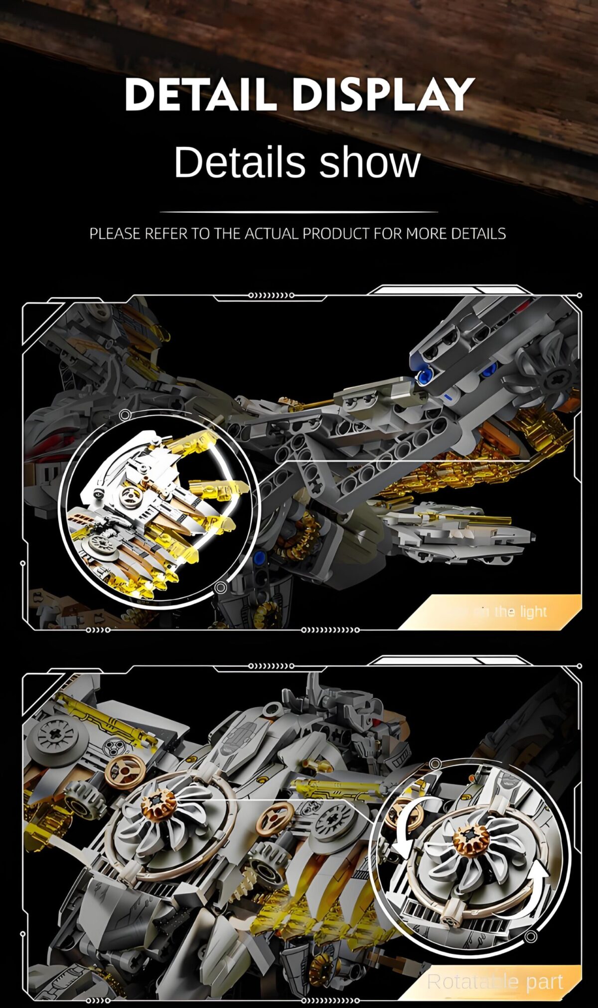 MJ 13084 The Mechanical goshawk  1168PCS - Image 4
