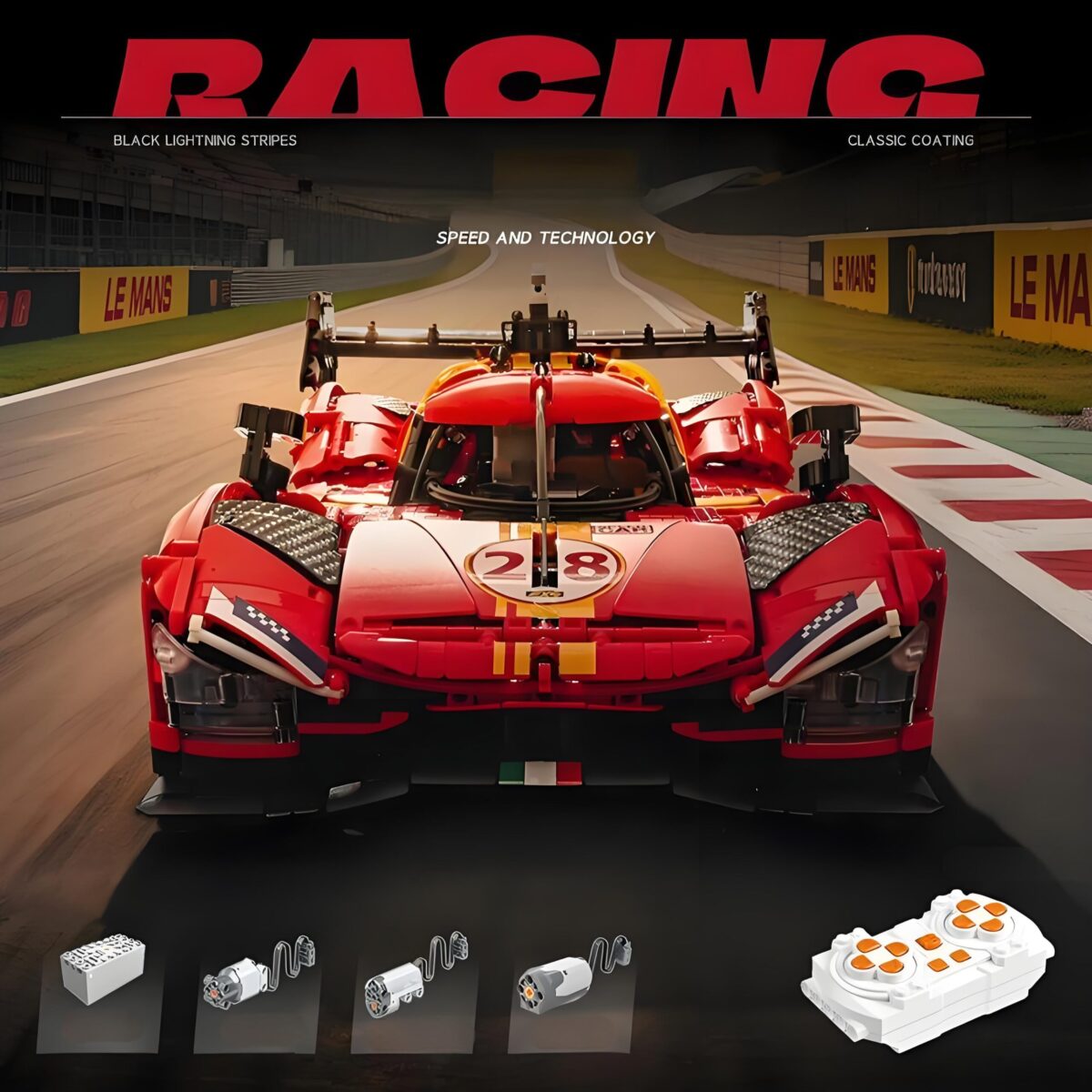 Eikee Y18080 1:8  The LEMANS 499P  3350PCS - Image 7