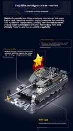 M38-B1234 1:35 The Model Play Zone: ZTZ-99AS Main Battle Tank Metal Paint  1079PCS - Image 2