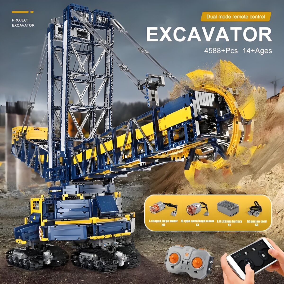 MK17006 The Bucket Wheel Excavator  4588PCS - Image 7