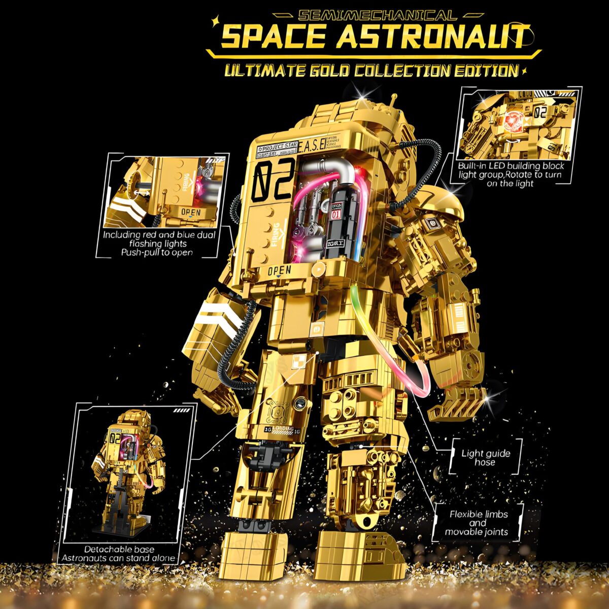 GZ6256 The Cybernetic Space Astronaut  990PCS - Image 6