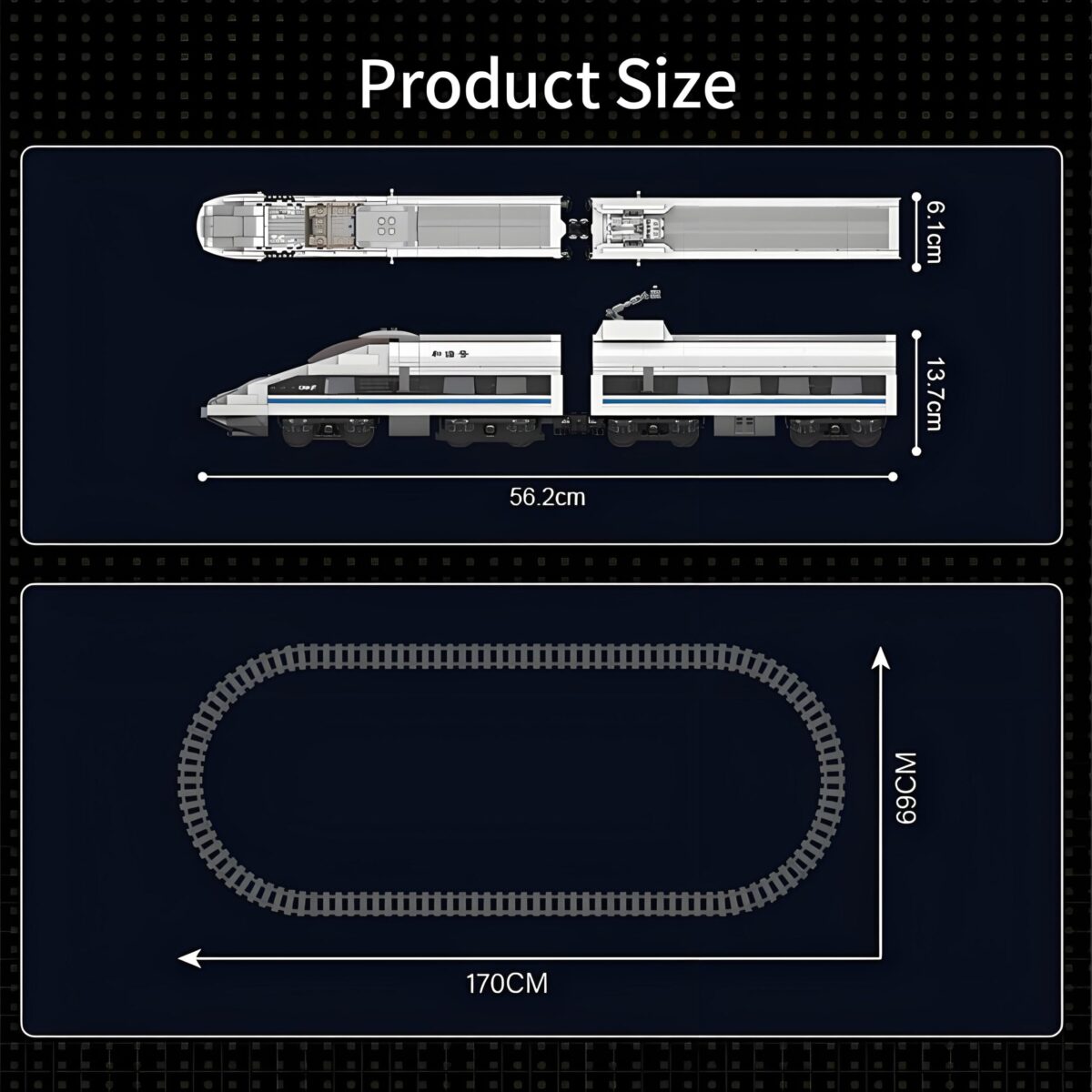 Mould King MK12021 The World Railway CRH380A High-speed Train 1211PCS - Image 5