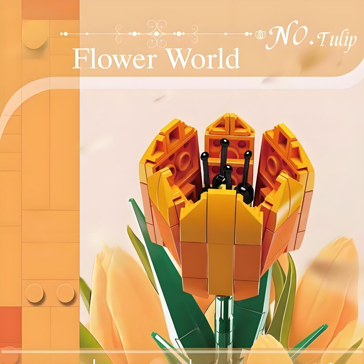 MK24013  The Flower World:Tulip   132PCS - Image 2