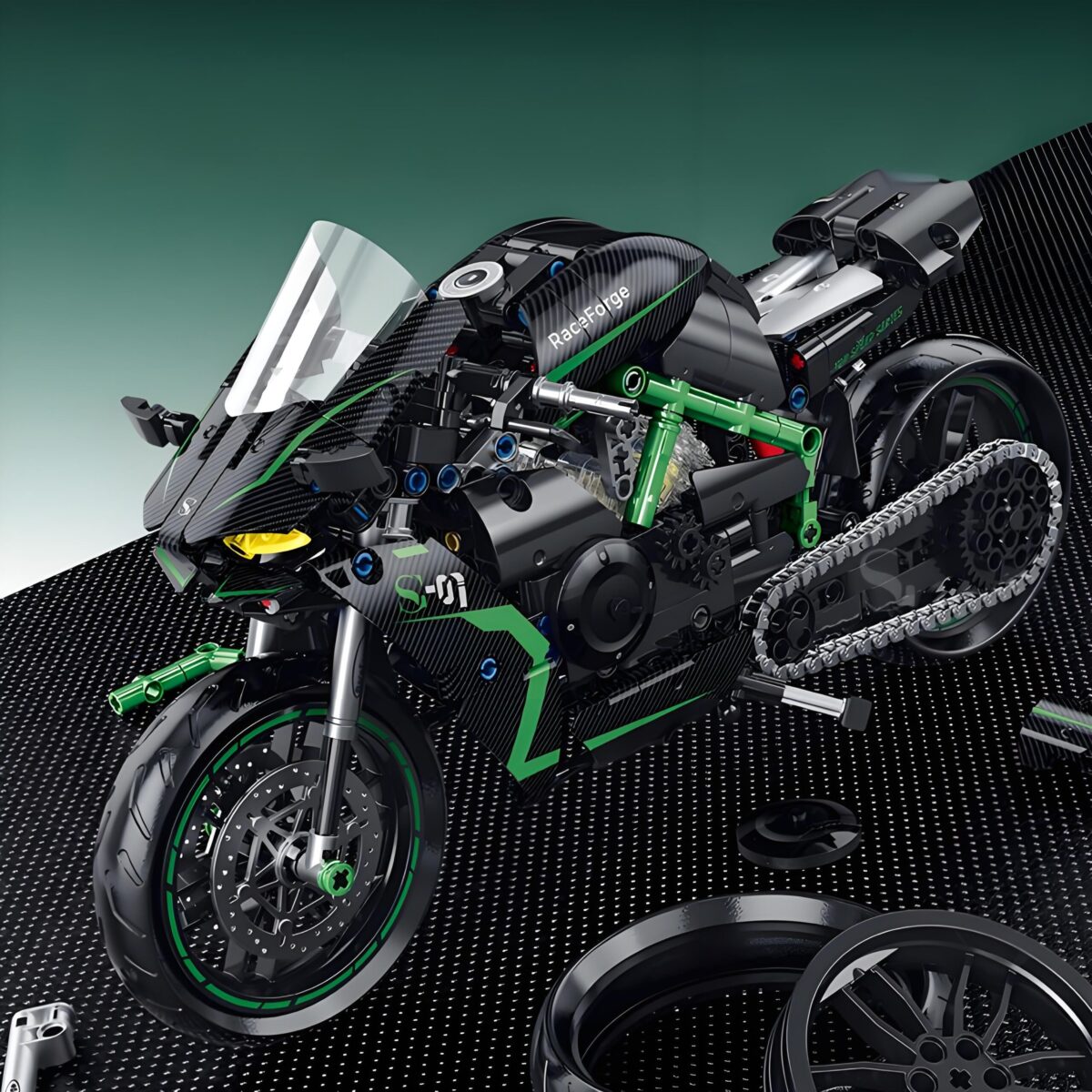 SG60532 1:8 The Japanese Motorbike H2R  511PCS - Image 2