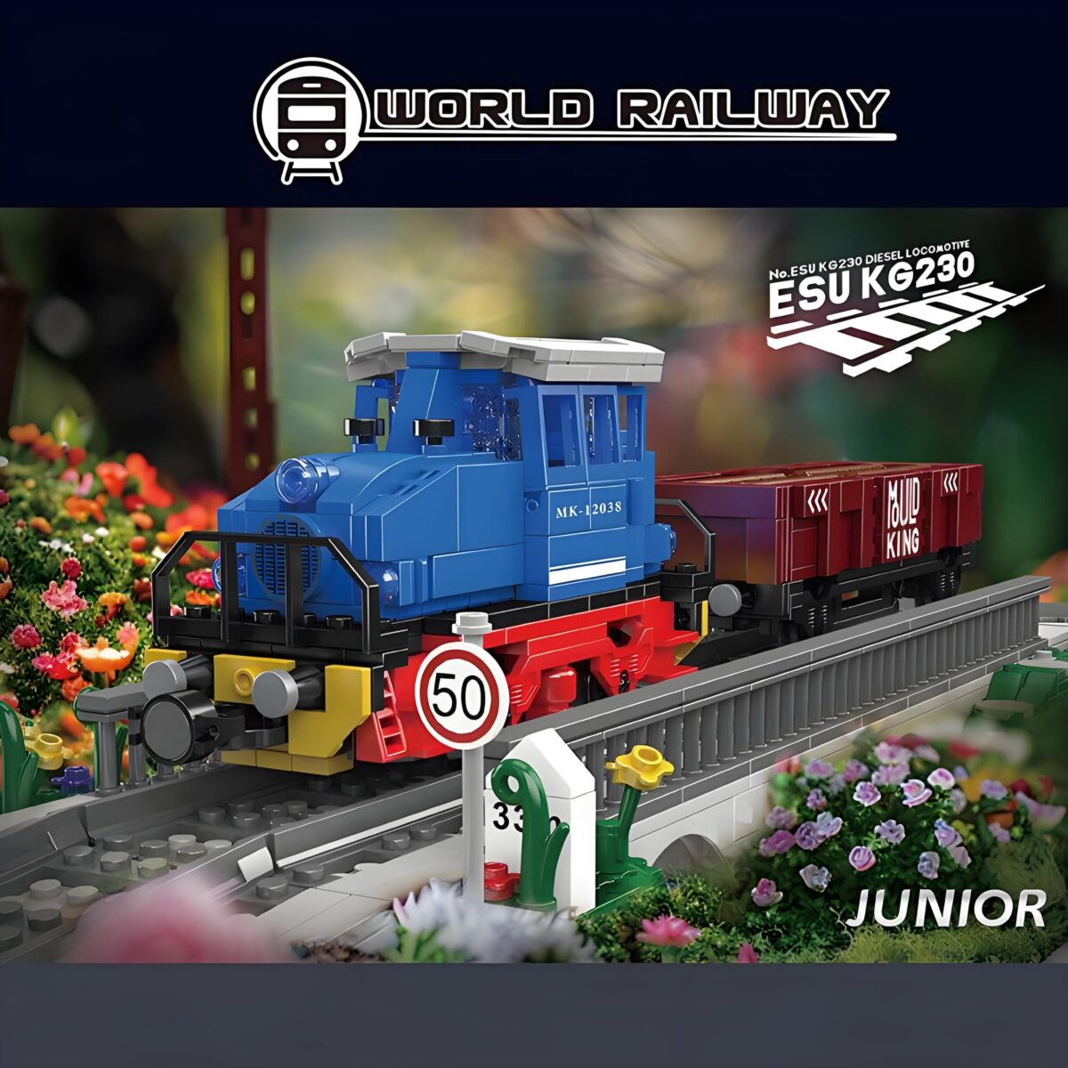 Mould King MK12038  The ESU KG230 Diesel locomotive  1117PCS - Image 2