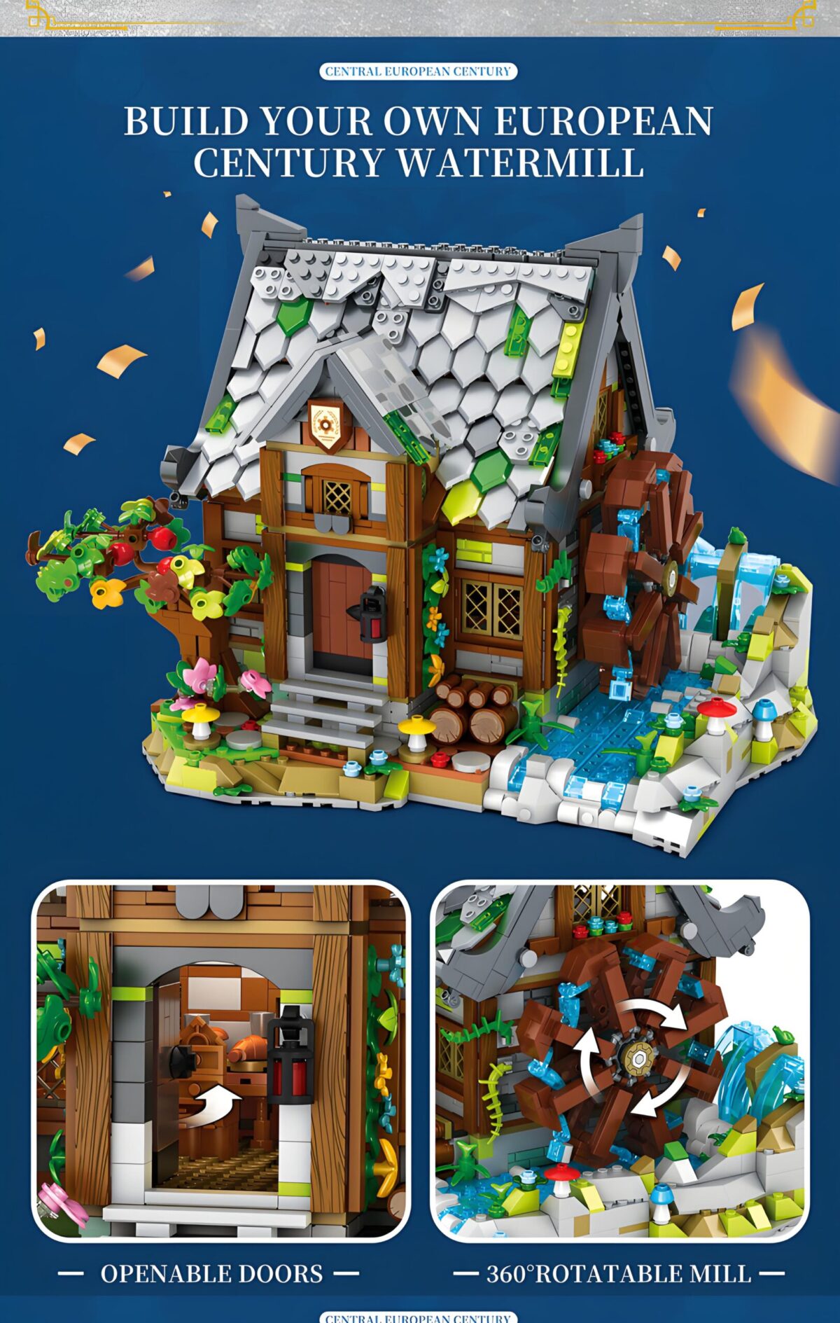 Reo 66045 The Medieval watermill  1873PCS - Image 4