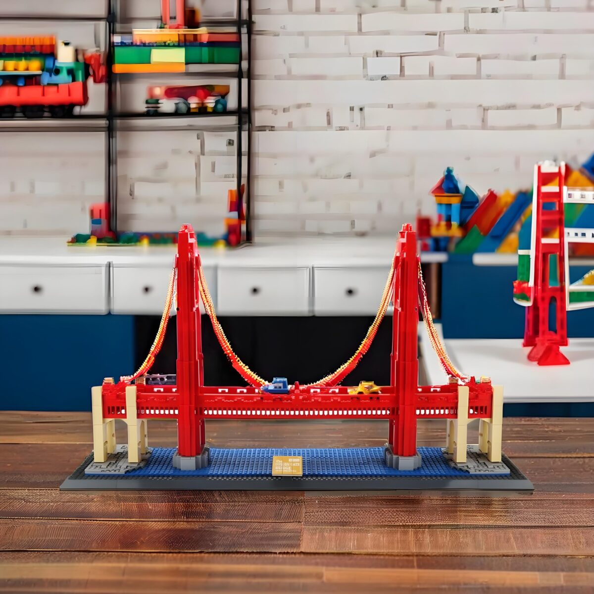 WG6210 The Golden Gate Bridge Minibrick 1977PCS - Image 2