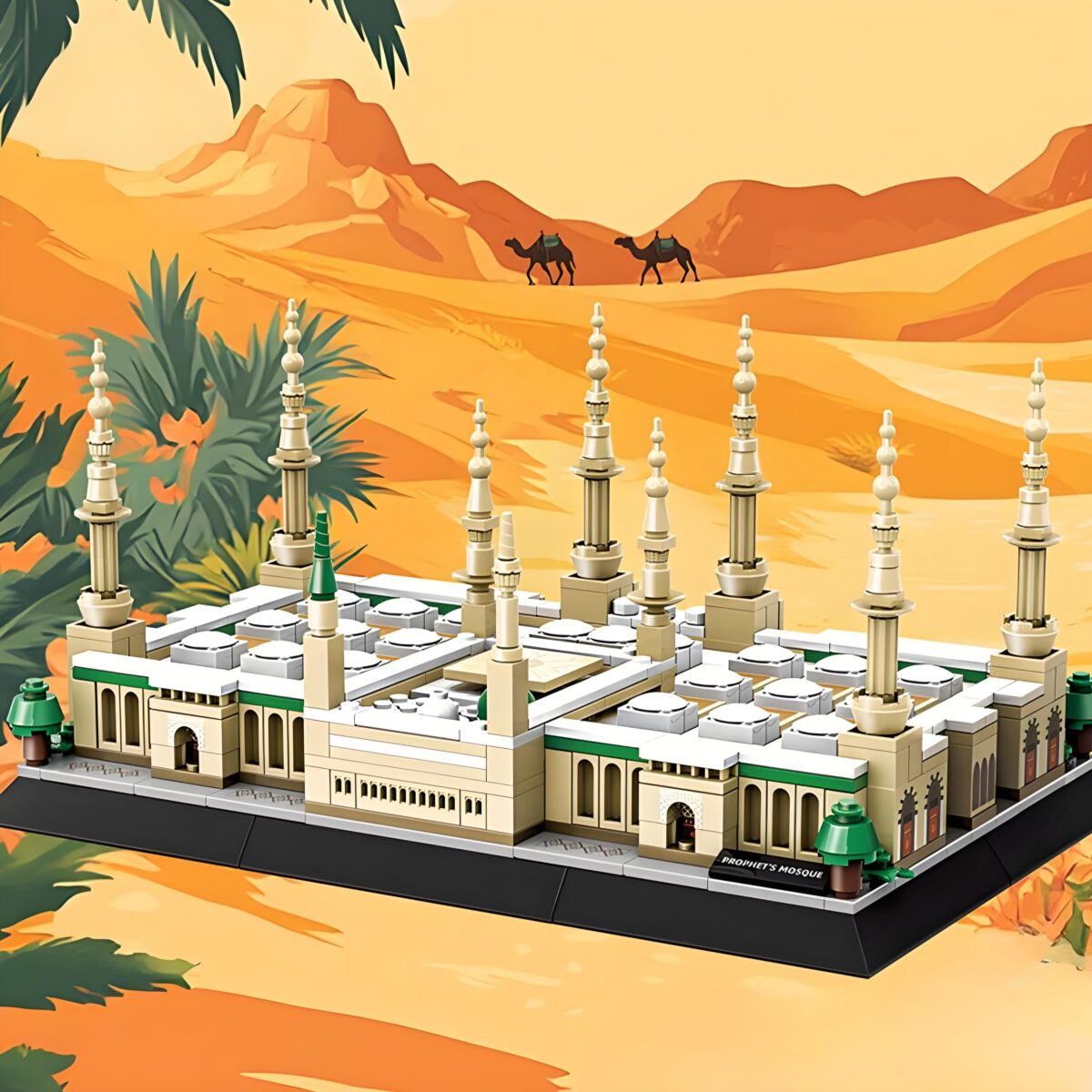 WG4228 The Prophet's Mosque Minibrick 594PCS - Image 2