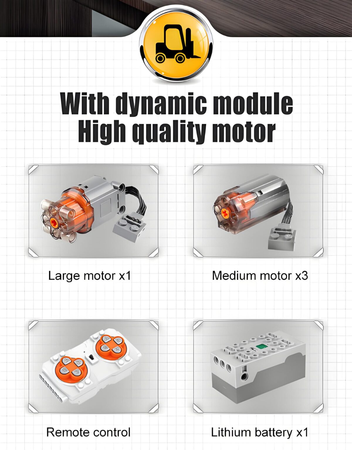 MK17041 The Orange Shelf Forklift  1506PCS - Image 5