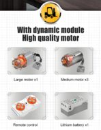 Mould King MK17040 The Orange Shelf Forklift  1506PCS - Image 6