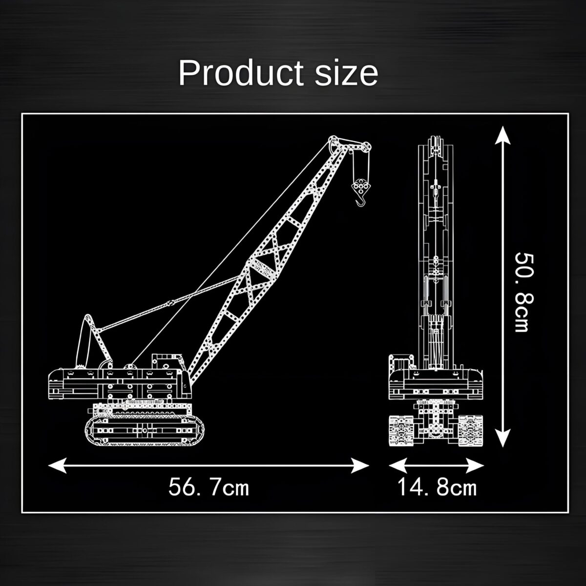 MK15069 The MK Crawler Crane In Yellow 1292PCS - Image 5