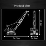 MK15069 The MK Crawler Crane In Yellow 1292PCS - Image 5