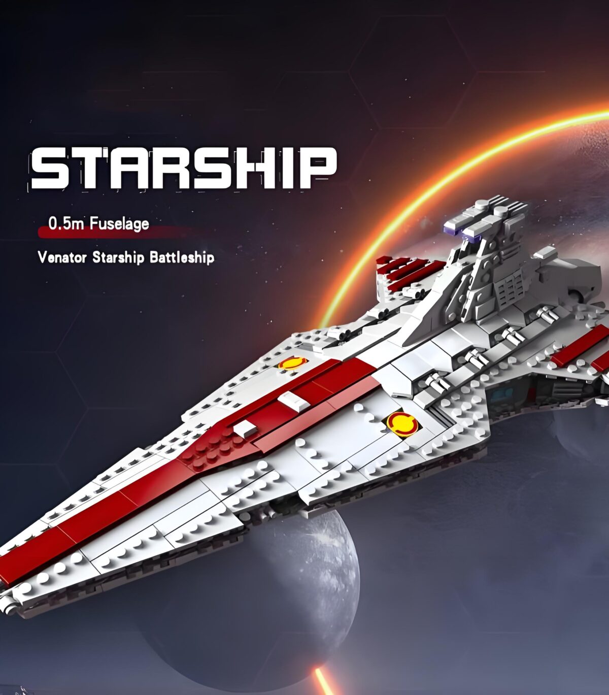 JIESTAR 67106 The Venator-class Open-frame Destroyer  960PCS - Image 5