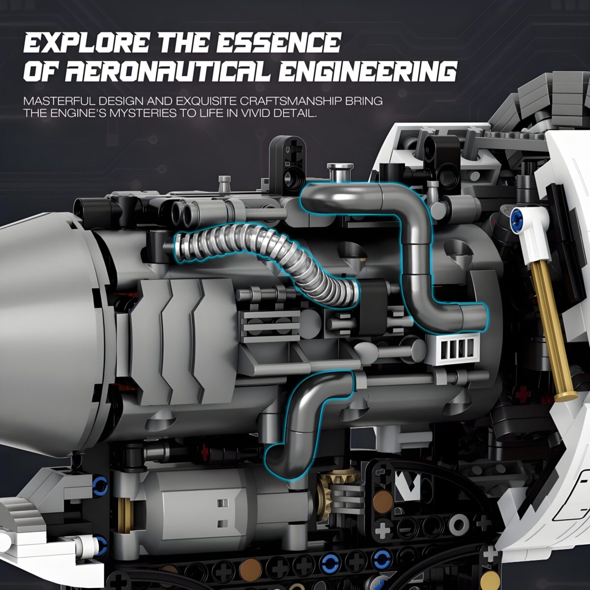 Reobrix 33019 The Aircraft Engine 1786PCS - Image 6
