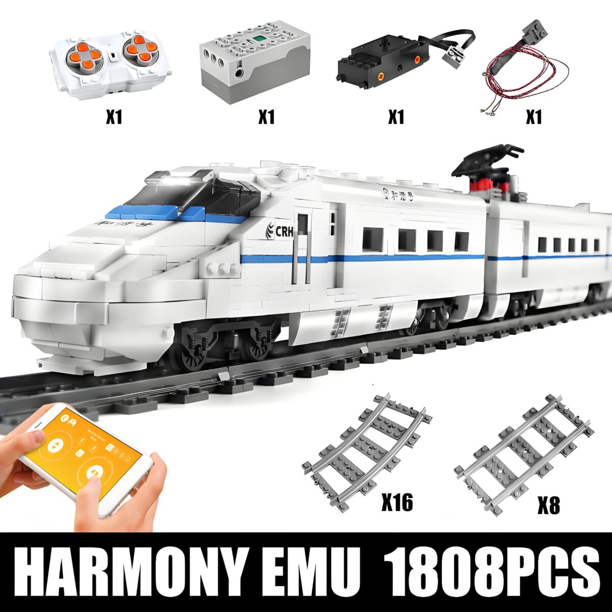 Mould King MK12002 The CRH2 High Speed Train  1808PCS - Image 4