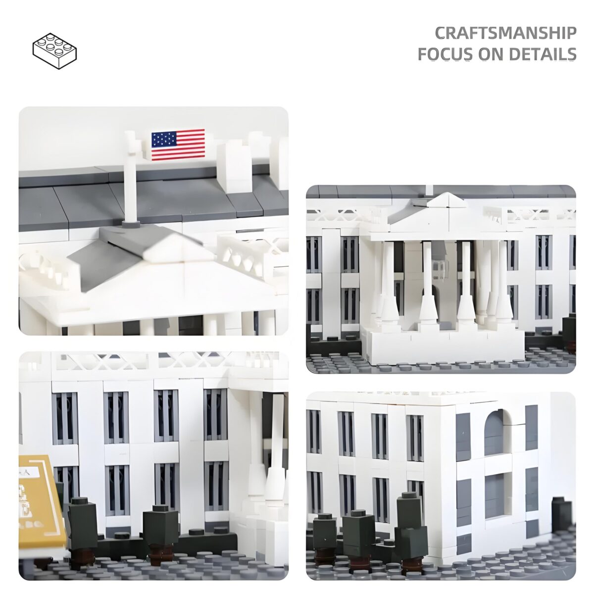 WG4214 The White House Of American Minibrick 778PCS - Image 3