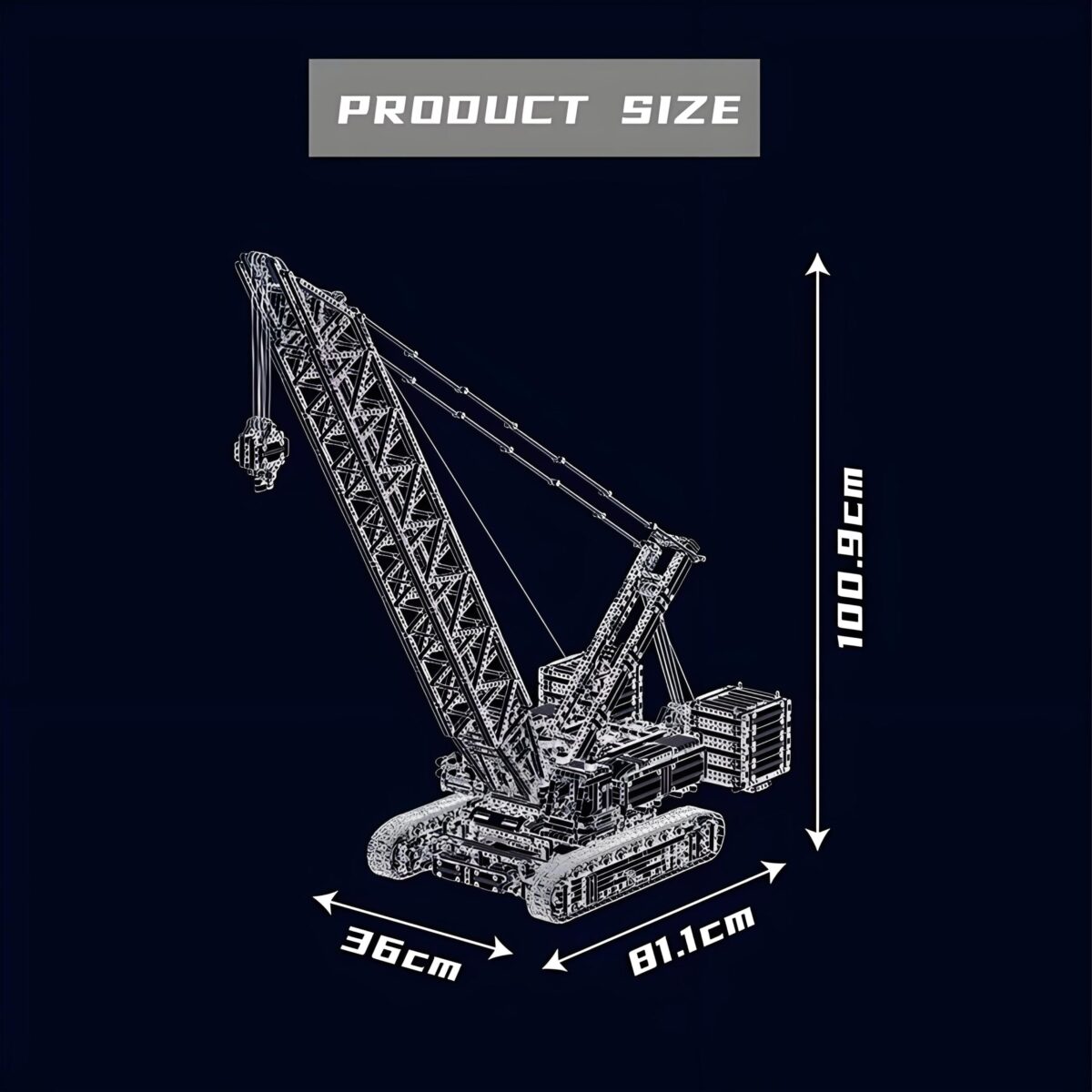MK17046 The Wacker 16000 Crawer Crane   4494PCS - Image 6