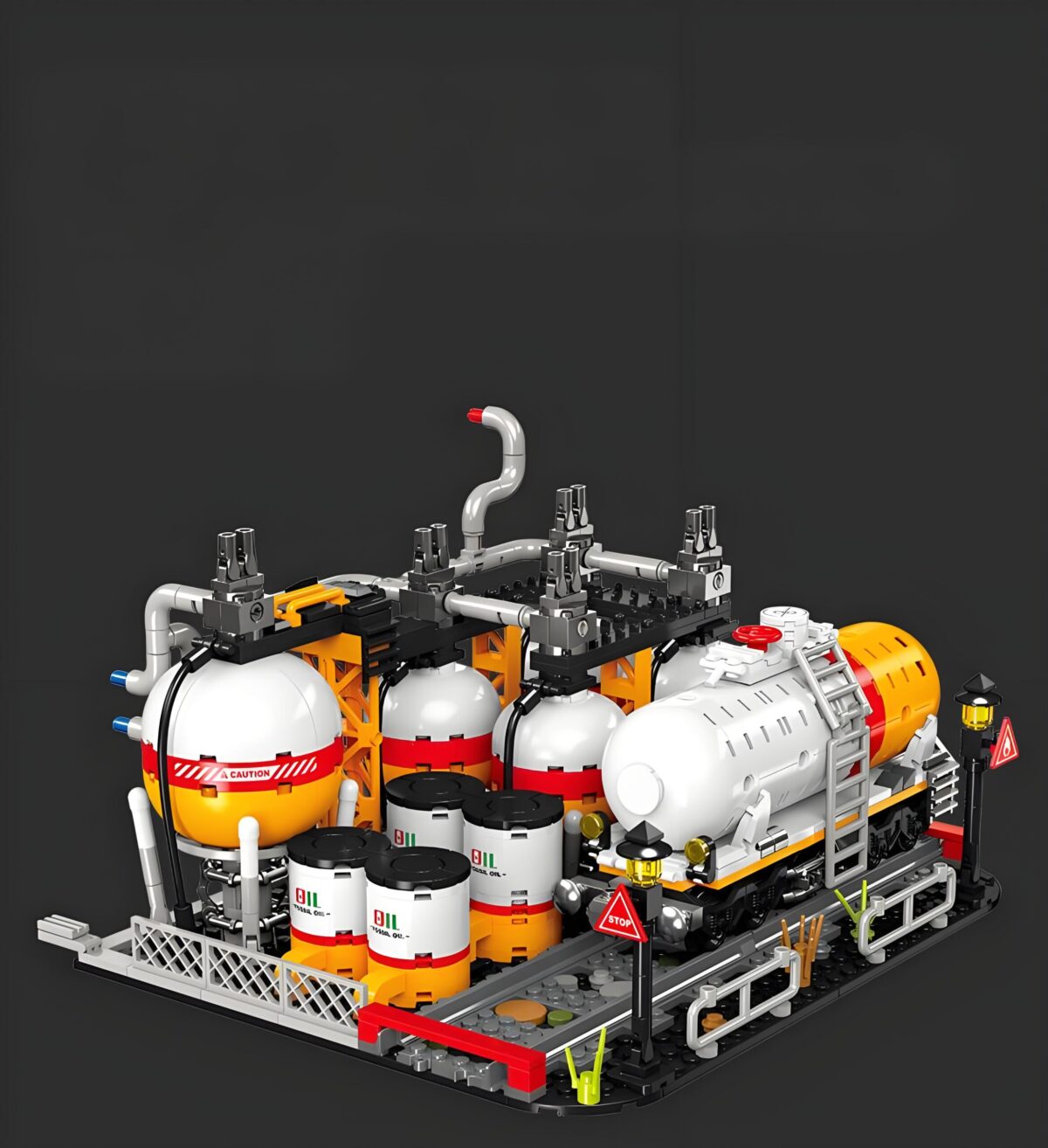 JJ9221-9222-9223 The Industrial Oil Refinery Complex  2142PCS - Image 2