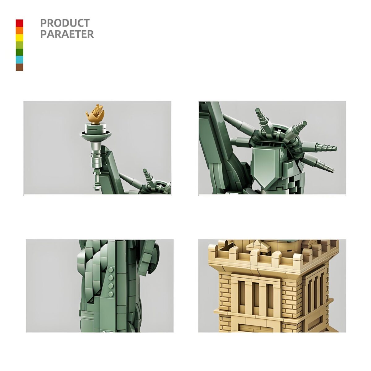WG5227 The Statue of Liberty Minibrick 1577PCS - Image 3