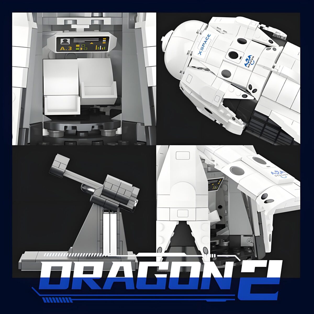 JJ9232 The Tianlong 2 spacecraft  852PCS - Image 5