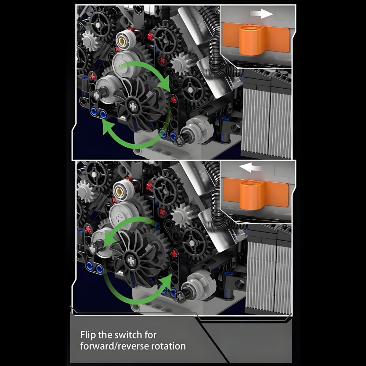 MK10230 The A8  W12 engine  871PCS - Image 6