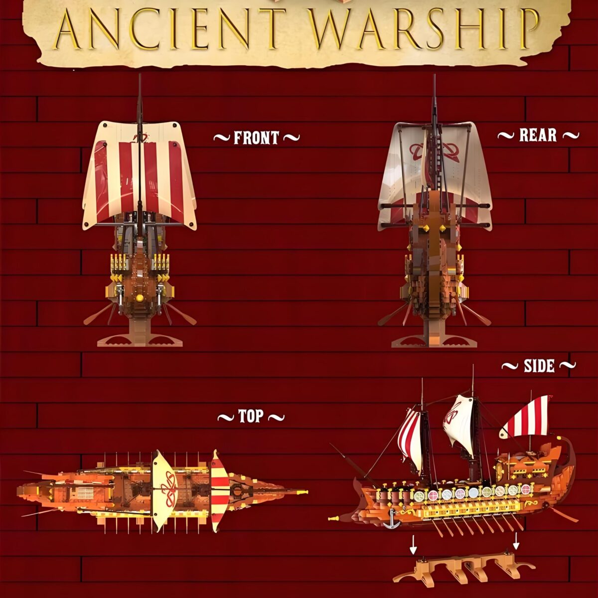 BK33303  The Ancient Warship  2073PCS - Image 3