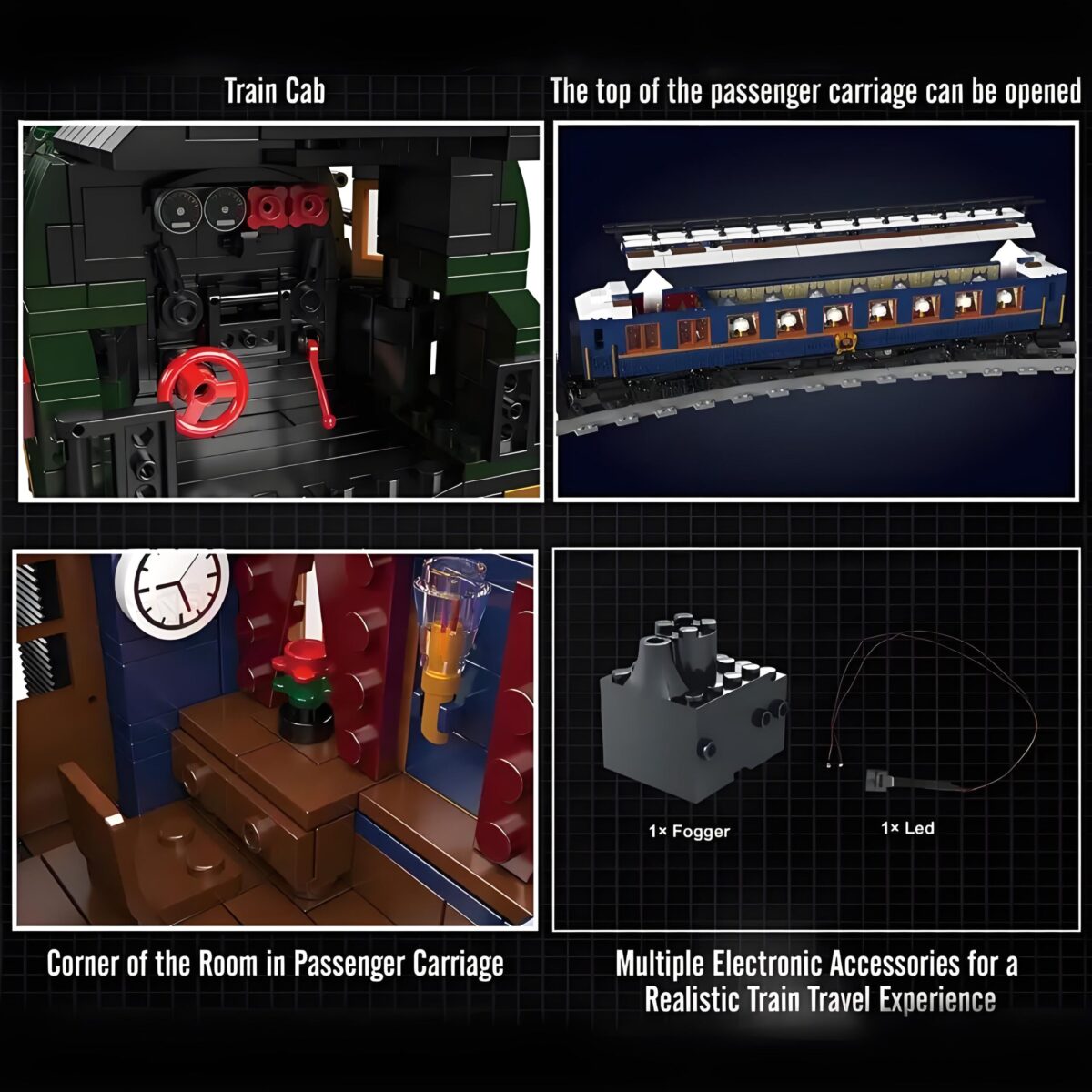 Mould King MK12025 The Orient Express-French Railways SNCF 231 Steam Locomotive 3898PCS - Image 6