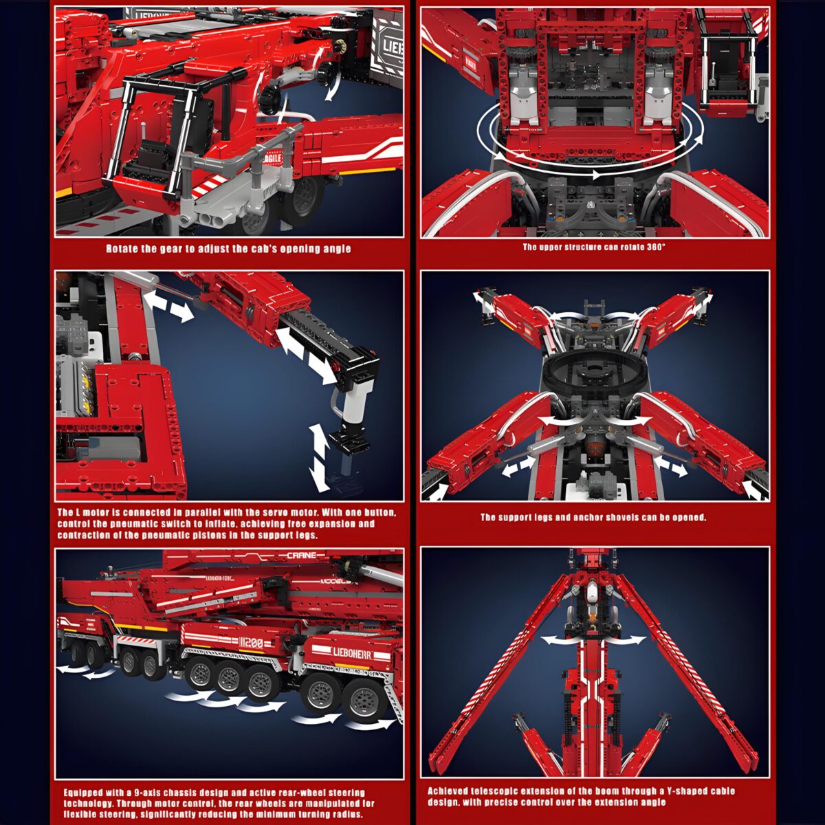 MK17008 The RC Liebherr LTM 11200  8506PCS - Image 5