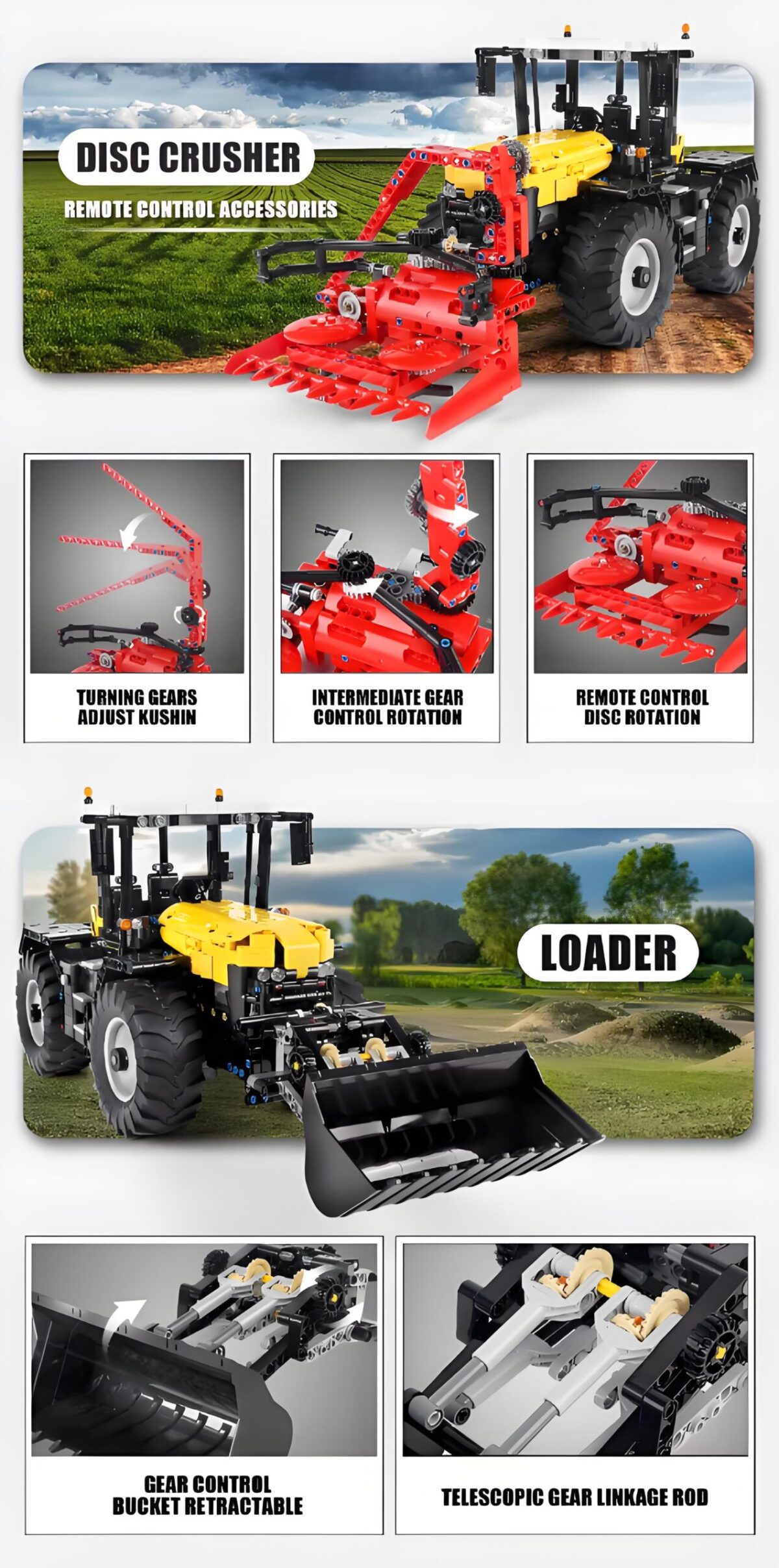 Mould King MK17019 The Tractor Fastrac 4000er series  2596PCS - Image 4