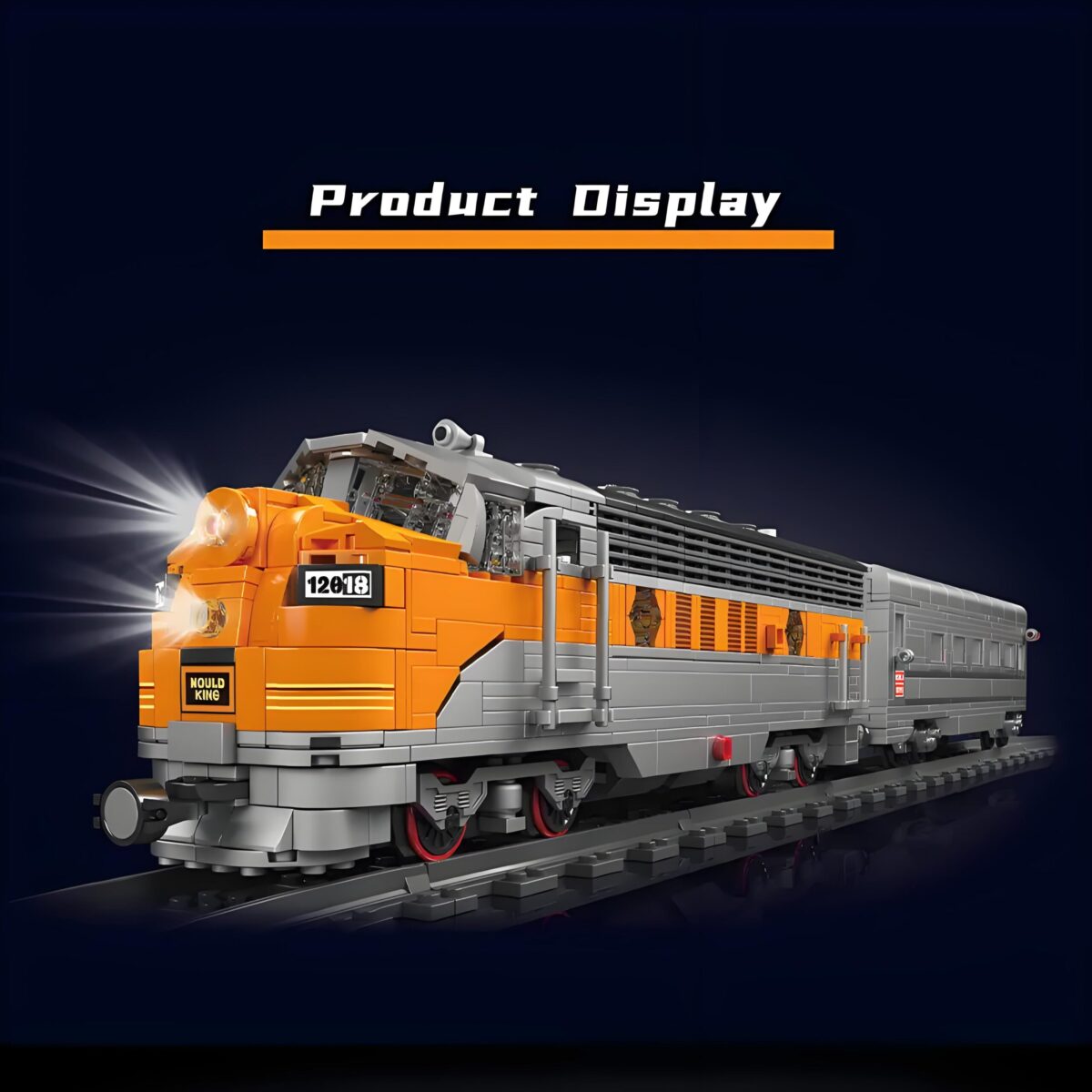 Mould King MK12018 The USA EMD F7 WP Diesel Locomotive 1541PCS - Image 2