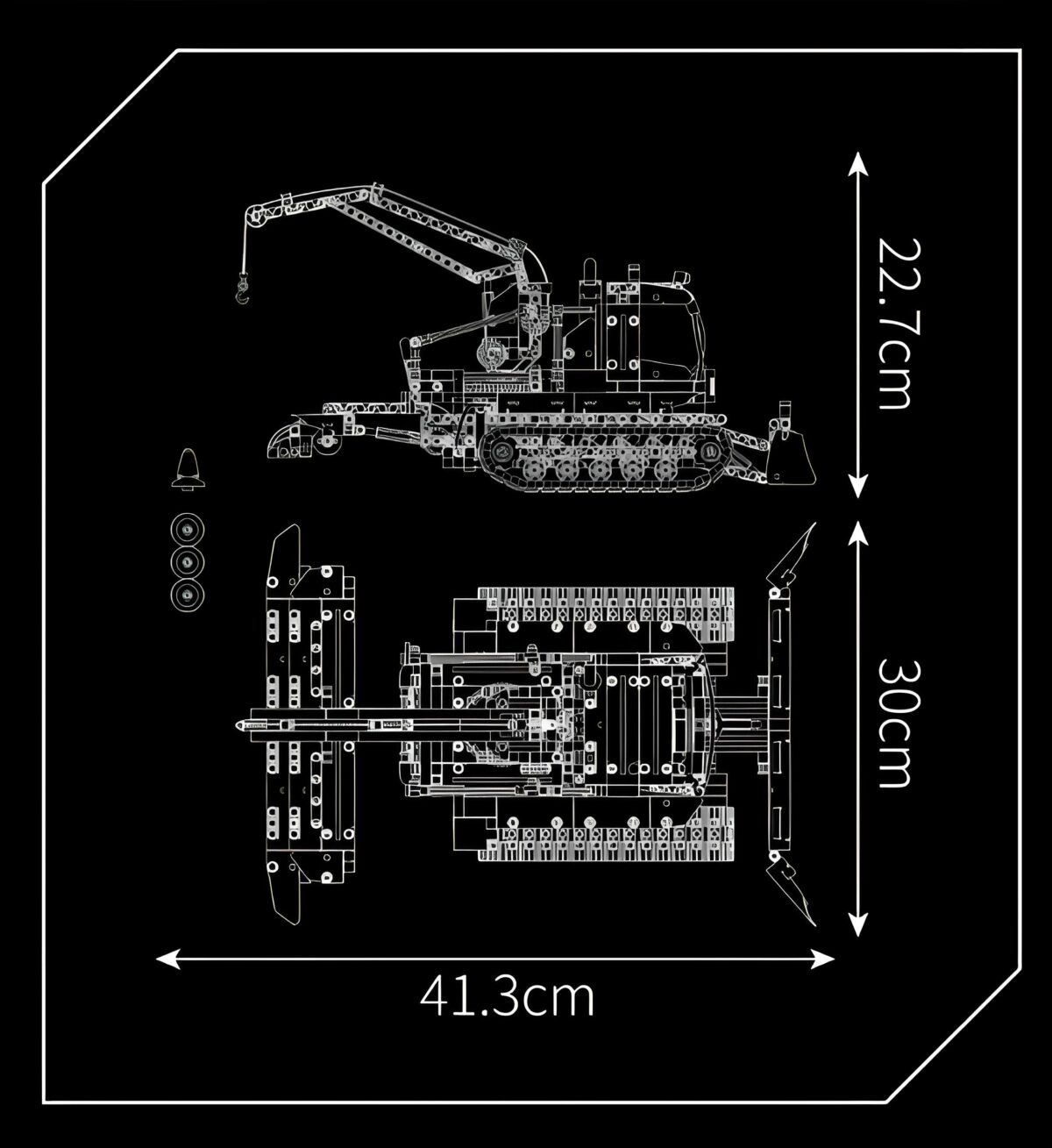 MK17051 The Snowfield Engineering Vehicle  1241PCS - Image 7