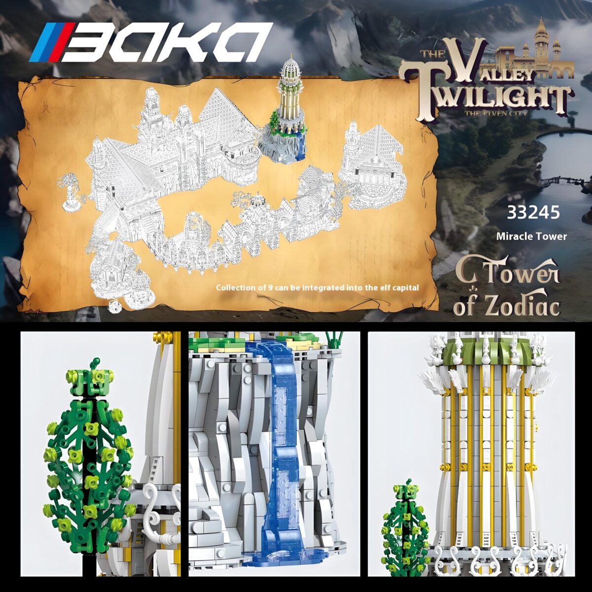 BK 33245 The Rivendell Tower of Zodiac  3726PCS - Image 4