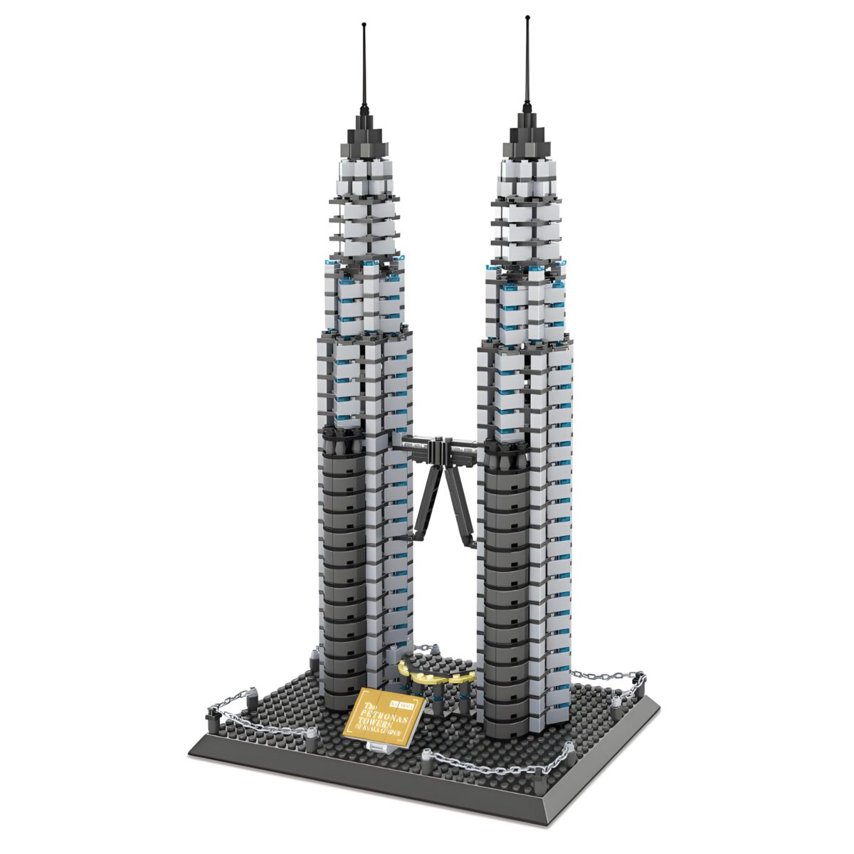 WG5213 The Kuala Lumpur Petronas Towers Minibrick 1160PCS - Image 1