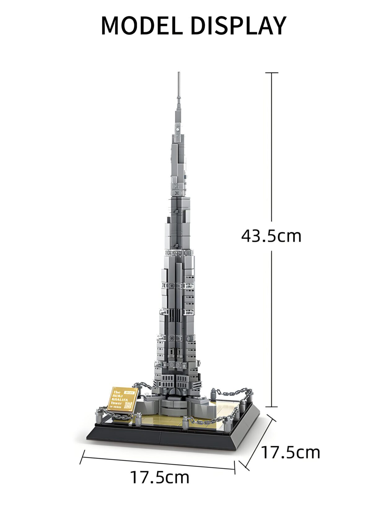 WG4222 The Burj Khalifa Tower Minibrick 580PCS - Image 6