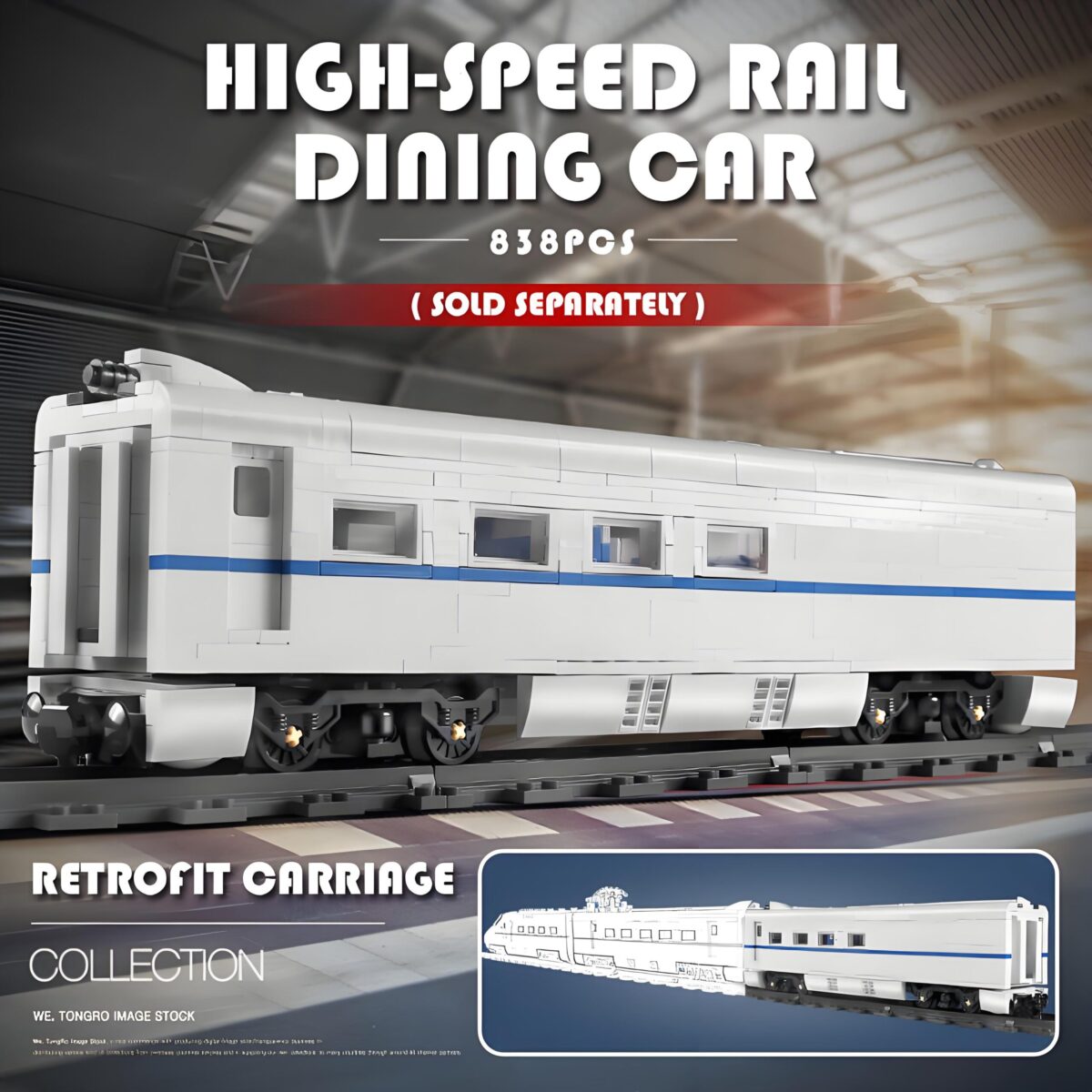 Mould King MK12002 The CRH2 High Speed Train  1808PCS - Image 2