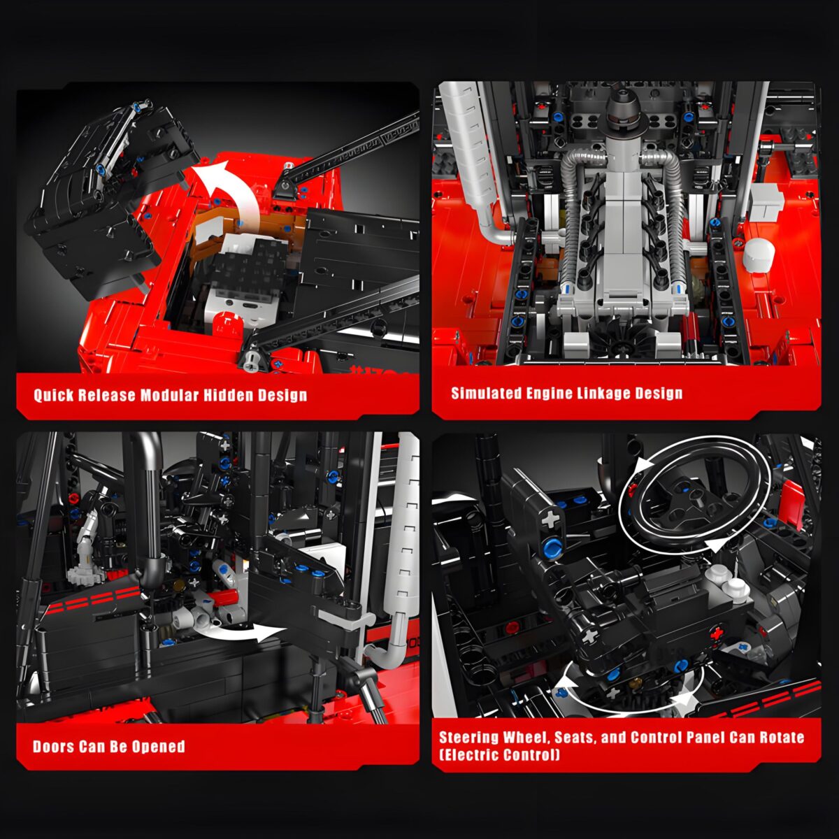 MK17045 The Heavy Duty Forklift   4579PCS - Image 5