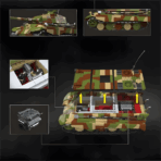 QG100300 The PZ.KPFW VI Ausf.B Tiger II(SD.KFZ.182) Early  1582PCS - Image 5