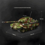 QG100300 The PZ.KPFW VI Ausf.B Tiger II(SD.KFZ.182) Early  1582PCS - Image 7