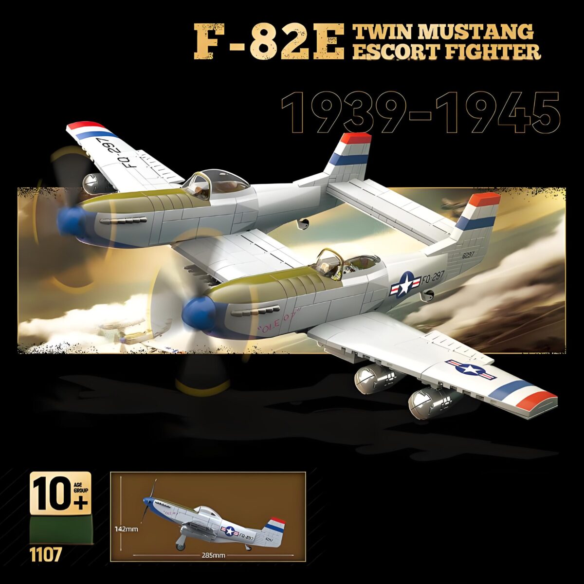QG100281 The F-82E Twin Mustang Escort Fighter  1107PCS - Image 2