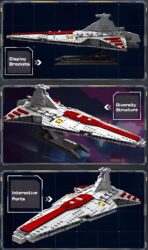 JIESTAR 67106 The Venator-class Open-frame Destroyer  960PCS - Image 7