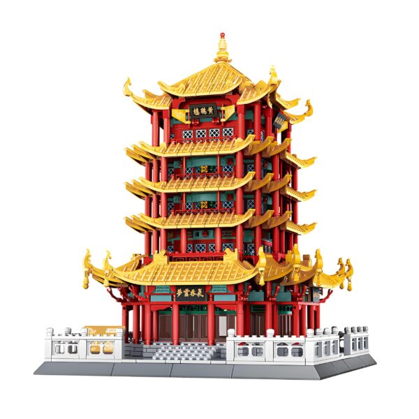 WG6214 The Yellow Crane Tower Minibrick 2912PCS