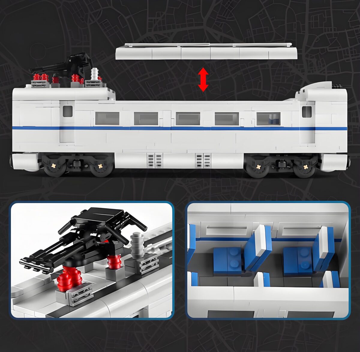 Mould King MK12002 The CRH2 High Speed Train  1808PCS - Image 5