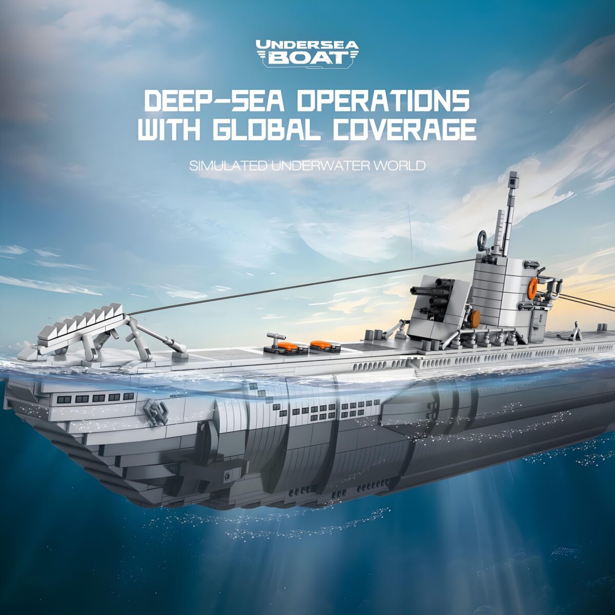 REO 33050  The Undersea Boat Next-Generation Strategic U-Type Submarine  3987PCS - Image 3