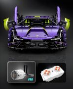 10635 1:8 The Lamborghini Purple Bull Supercar  3654PCS - Image 9